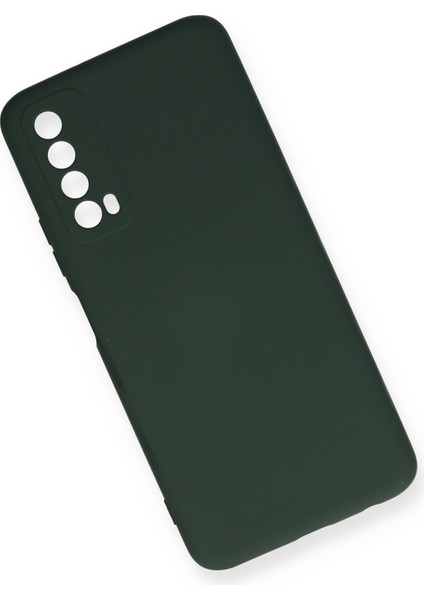 Huawei P Smart 2021 Kılıf Lansman Içi Kadife Nano Silikon - Koyu Yeşil modelleri