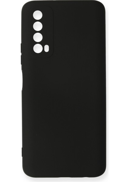 Huawei P Smart 2021 Kılıf Lansman Içi Kadife Nano Silikon - Siyah