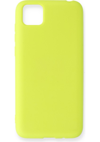 Huawei Y5P Kılıf Lansman Içi Kadife Nano Silikon - Sarı