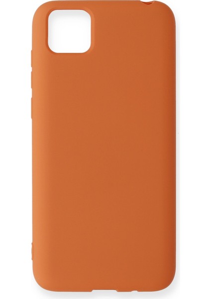 Huawei Y5P Kılıf Lansman Içi Kadife Nano Silikon - Turuncu