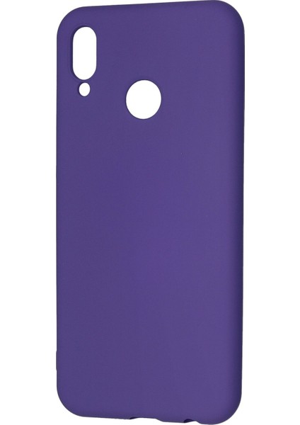 Huawei P20 Lite Kılıf Lansman Içi Kadife Nano Silikon - Mor modelleri