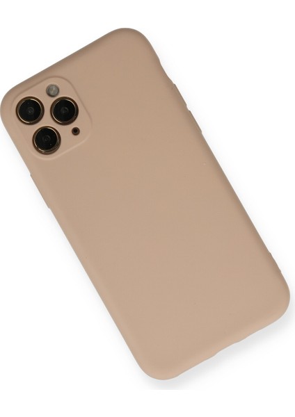 Apple iPhone 11 Pro Kılıf Lansman Içi Kadife Nano Silikon - Bej fiyatları