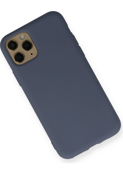 Apple iPhone 11 Pro Kılıf Lansman Içi Kadife Nano Silikon - Gri
