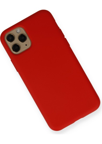Apple iPhone 11 Pro Kılıf Lansman Içi Kadife Nano Silikon - Kırmızı fiyatları