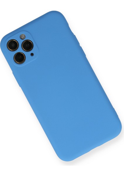 Apple iPhone 11 Pro Kılıf Lansman Içi Kadife Nano Silikon - Mavi fiyatları