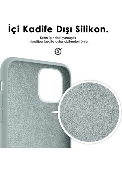 Apple iPhone 11 Pro Max Kılıf Lansman Içi Kadife Nano Silikon - Mat Sarı