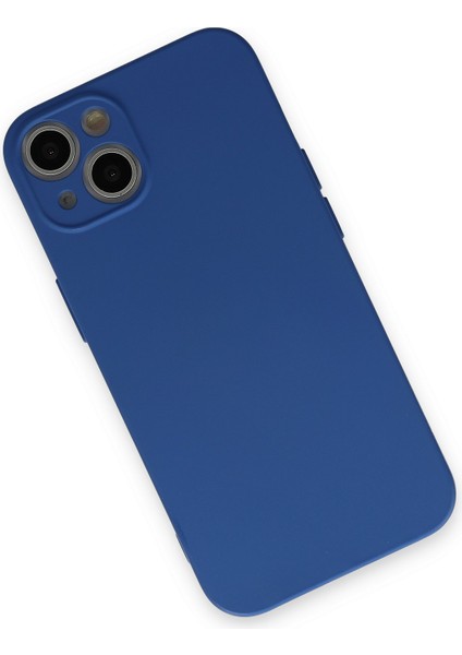Apple iPhone 13 Kılıf Lansman Içi Kadife Nano Silikon - Lacivert