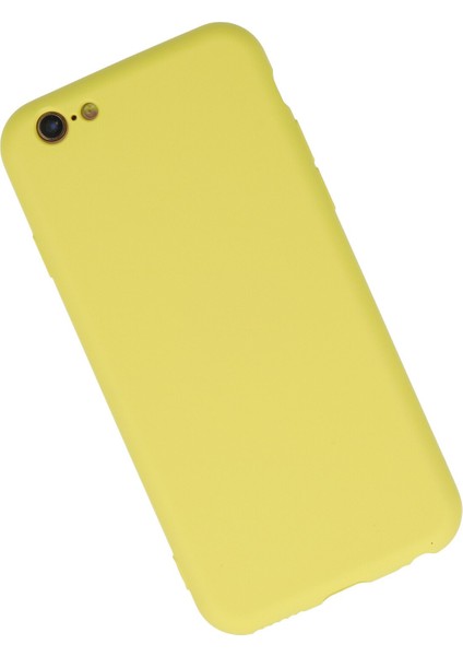 Apple iPhone 6 Plus Kılıf Lansman Içi Kadife Nano Silikon - Sarı fiyatları