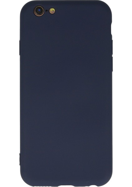 Apple iPhone 6 Plus Kılıf Lansman Içi Kadife Nano Silikon - Koyu Gri