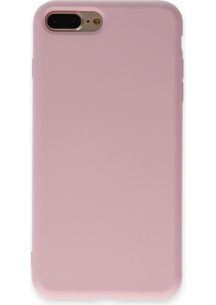 Apple iPhone 7 Plus Kılıf Lansman Içi Kadife Nano Silikon - Pembe