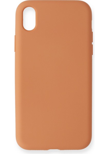 Apple iPhone Xr Kılıf Lansman Içi Kadife Nano Silikon - Turuncu