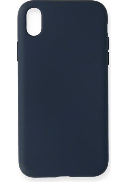 Apple iPhone Xr Kılıf Lansman Içi Kadife Nano Silikon - Lacivert