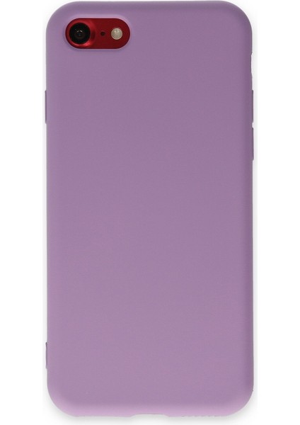 Apple iPhone Se 2020 Kılıf Lansman Içi Kadife Nano Silikon - Koyu Lila