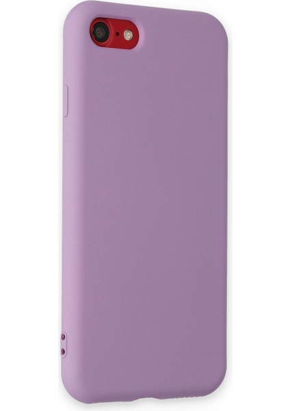 Apple iPhone Se 2020 Kılıf Lansman Içi Kadife Nano Silikon - Koyu Lila