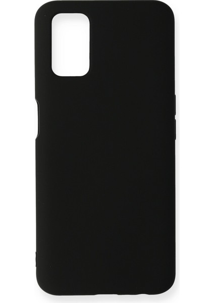 Oppo A52 Kılıf Lansman Içi Kadife Nano Silikon - Siyah