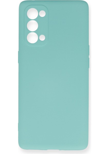 Oppo Reno 5 Pro Kılıf Lansman Içi Kadife Nano Silikon - Turkuaz