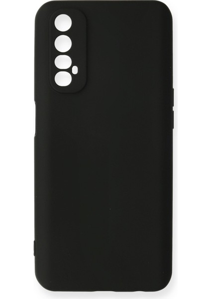 Realme 7 Kılıf Lansman Içi Kadife Nano Silikon - Siyah
