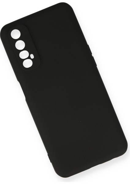 Realme 7 Kılıf Lansman Içi Kadife Nano Silikon - Siyah modelleri