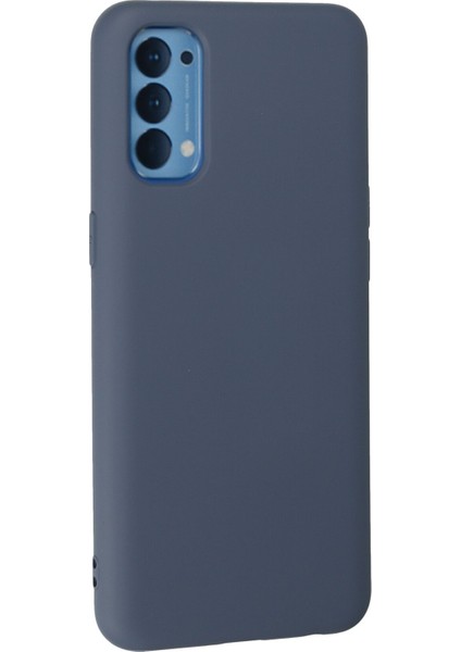 Oppo Reno 4 Kılıf Lansman Içi Kadife Nano Silikon - Gri modelleri