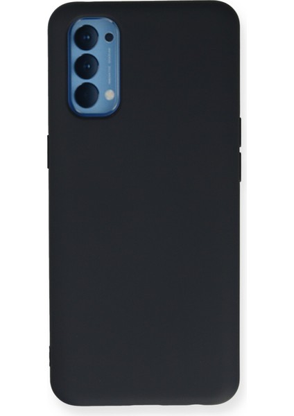 Oppo Reno 4 Kılıf Lansman Içi Kadife Nano Silikon - Koyu Gri