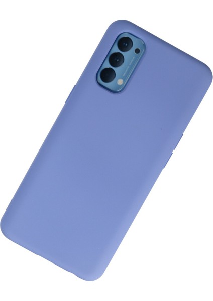 Oppo Reno 4 Kılıf Lansman Içi Kadife Nano Silikon - Lila fiyatları