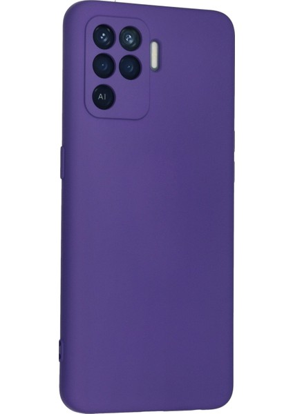 Oppo Reno 5 Lite Kılıf Lansman Içi Kadife Nano Silikon - Mor fiyatları