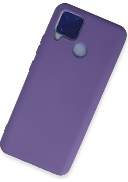 Realme C15 Kılıf Lansman Içi Kadife Nano Silikon - Mor fiyatları