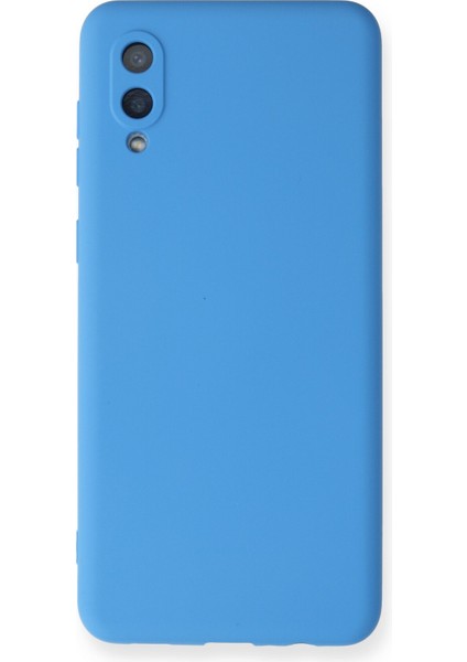 Samsung Galaxy A02 Kılıf Lansman Içi Kadife Nano Silikon - Mavi