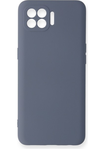 Oppo Reno 4 Lite Kılıf Lansman Içi Kadife Nano Silikon - Gri