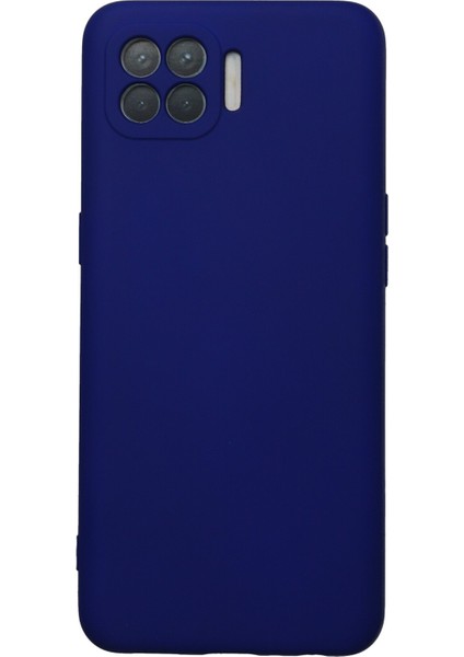 Oppo Reno 4 Lite Kılıf Lansman Içi Kadife Nano Silikon - Lacivert