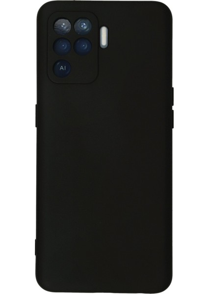 Oppo Reno 5 Lite Kılıf Lansman Içi Kadife Nano Silikon - Siyah