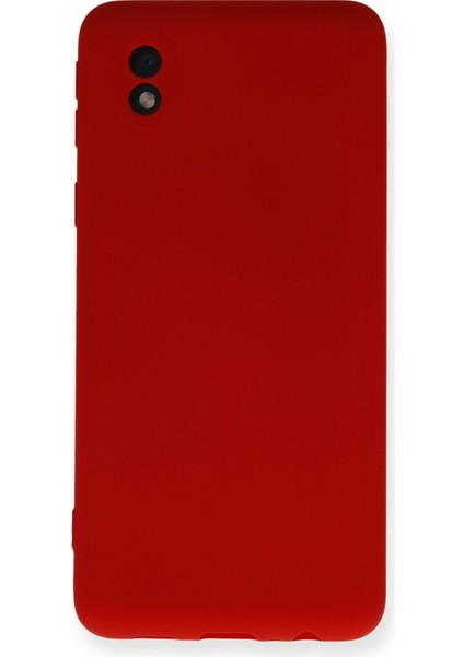 Samsung Galaxy A01 Core Kılıf Lansman Içi Kadife Nano Silikon - Kırmızı