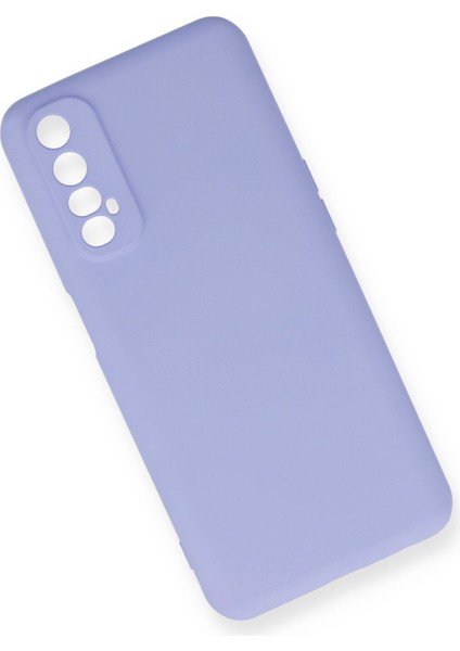 Realme 7 Kılıf Lansman Içi Kadife Nano Silikon - Lila modelleri