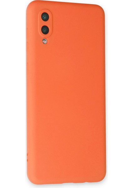 Samsung Galaxy A02 Kılıf Lansman Içi Kadife Nano Silikon - Turuncu fiyatları