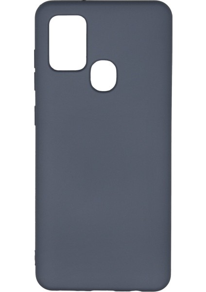 Samsung Galaxy A21S Kılıf Lansman Içi Kadife Nano Silikon - Gri