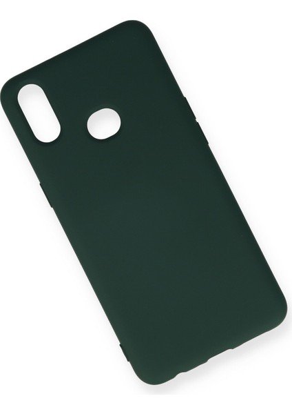 Samsung Galaxy A10S Kılıf Lansman Içi Kadife Nano Silikon - Koyu Yeşil fiyatları