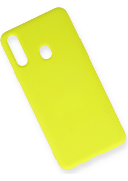 Samsung Galaxy A20S Kılıf Lansman Içi Kadife Nano Silikon - Sarı fiyatları
