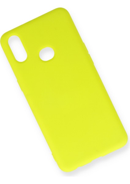 Samsung Galaxy A10S Kılıf Lansman Içi Kadife Nano Silikon - Sarı fiyatları
