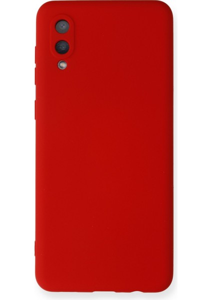 Samsung Galaxy A02 Kılıf Lansman Içi Kadife Nano Silikon - Kırmızı