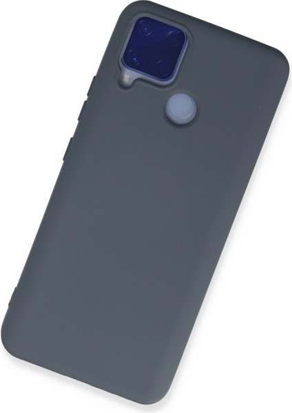 Realme C15 Kılıf Lansman Içi Kadife Nano Silikon - Gri fiyatları