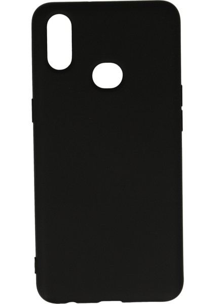 Samsung Galaxy A10S Kılıf Lansman Içi Kadife Nano Silikon - Siyah