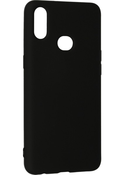 Samsung Galaxy A10S Kılıf Lansman Içi Kadife Nano Silikon - Siyah modelleri