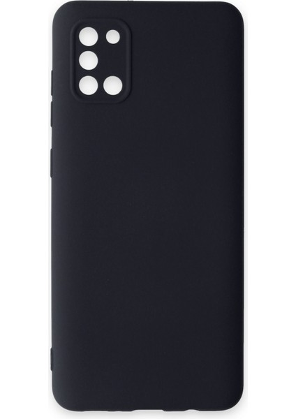 Samsung Galaxy A31 Kılıf Lansman Içi Kadife Nano Silikon - Koyu Gri
