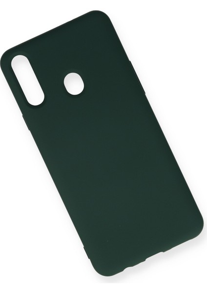 Samsung Galaxy A20S Kılıf Lansman Içi Kadife Nano Silikon - Koyu Yeşil fiyatları