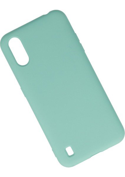 Samsung Galaxy A01 Kılıf Lansman Içi Kadife Nano Silikon - Turkuaz fiyatları
