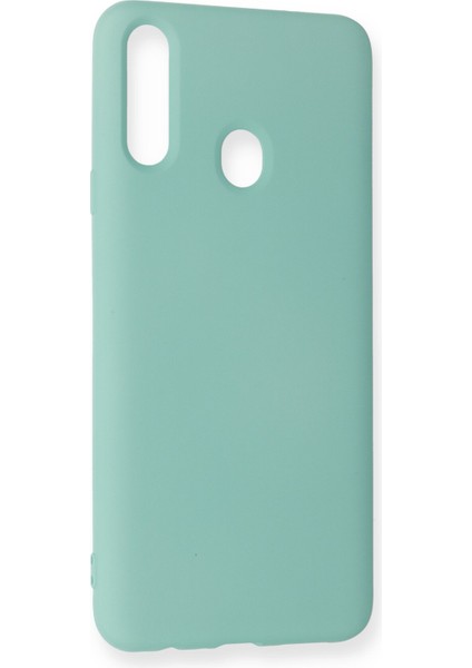 Samsung Galaxy A20S Kılıf Lansman Içi Kadife Nano Silikon - Turkuaz modelleri