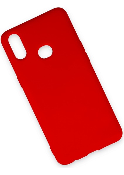 Samsung Galaxy A10S Kılıf Lansman Içi Kadife Nano Silikon - Kırmızı fiyatları