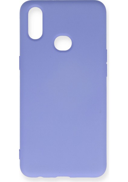 Samsung Galaxy A10S Kılıf Lansman Içi Kadife Nano Silikon - Lila