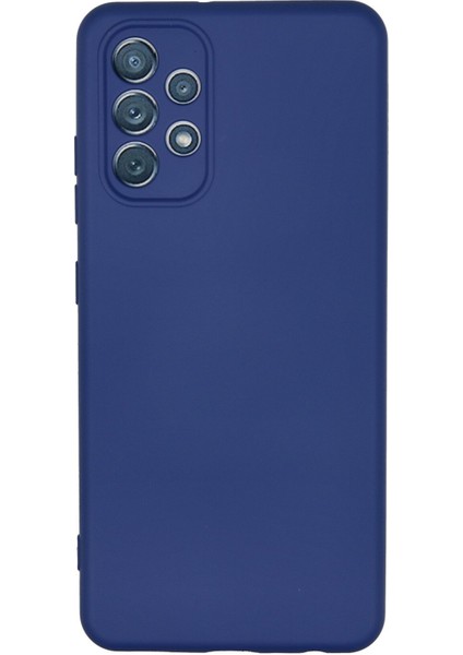 Samsung Galaxy A32 Kılıf Lansman Içi Kadife Nano Silikon - Lacivert