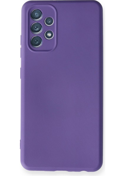 Samsung Galaxy A32 Kılıf Lansman Içi Kadife Nano Silikon - Mor